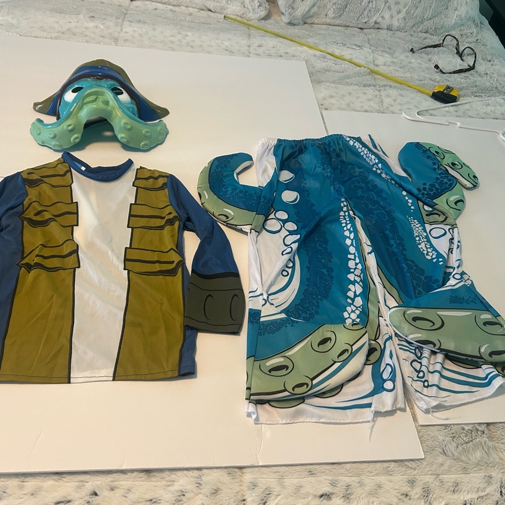 Vibrant Blue and Green Halloween Costume Collection